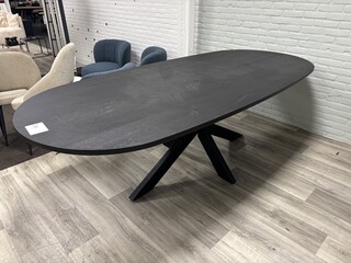 Eetkamertafel Venezuela ovaal Ovaal, Zwart